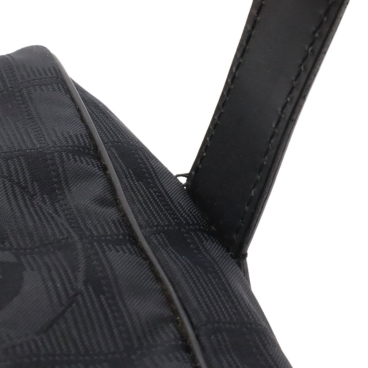 Chanel New Travel Line Mini Boston Bag Nylon Jacquard Leather Black Gold — view 6