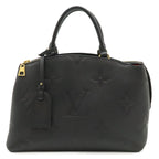 Louis Vuitton Monogram Empreinte Petit Palais Handbag Noir Black Shoulder Strap