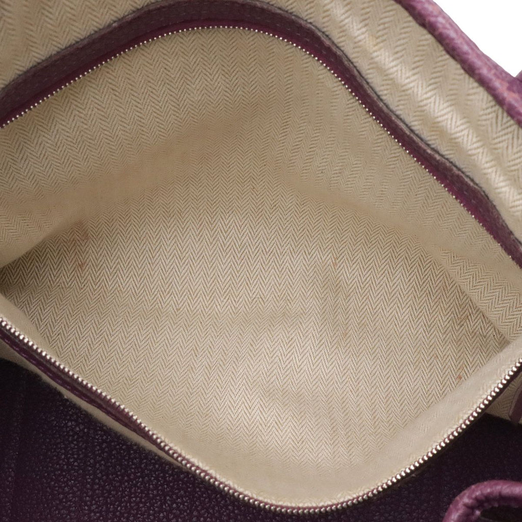 Hermes Garden Party PM Tote Negonda Leather Cassis Purple Silver — view 8