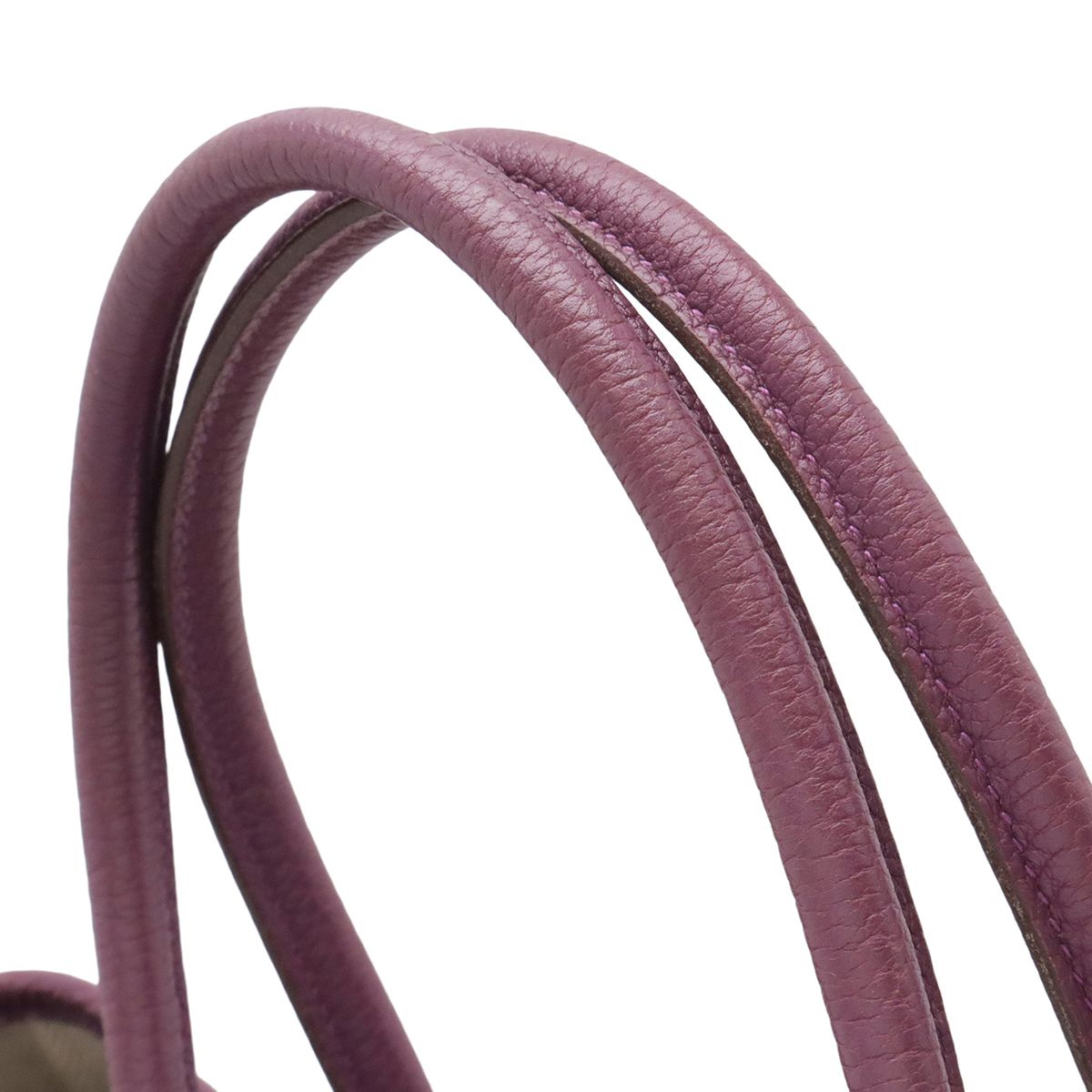 Hermes Garden Party PM Tote Negonda Leather Cassis Purple Silver — view 4