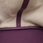 Hermes Garden Party PM Tote Negonda Leather Cassis Purple Silver — view 7