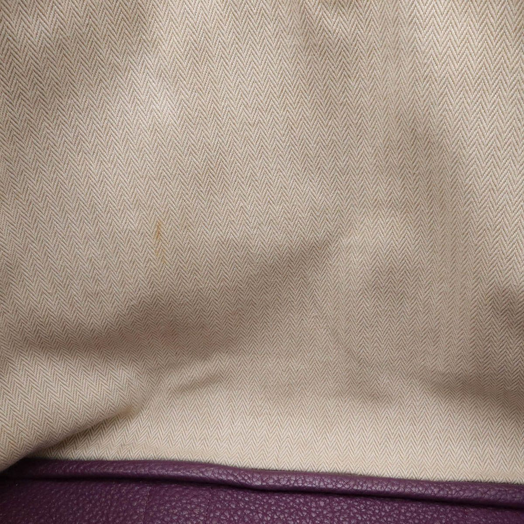 Hermes Garden Party PM Tote Negonda Leather Cassis Purple Silver — view 6