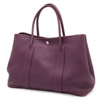 Hermes Garden Party PM Tote Negonda Leather Cassis Purple Silver — view 2