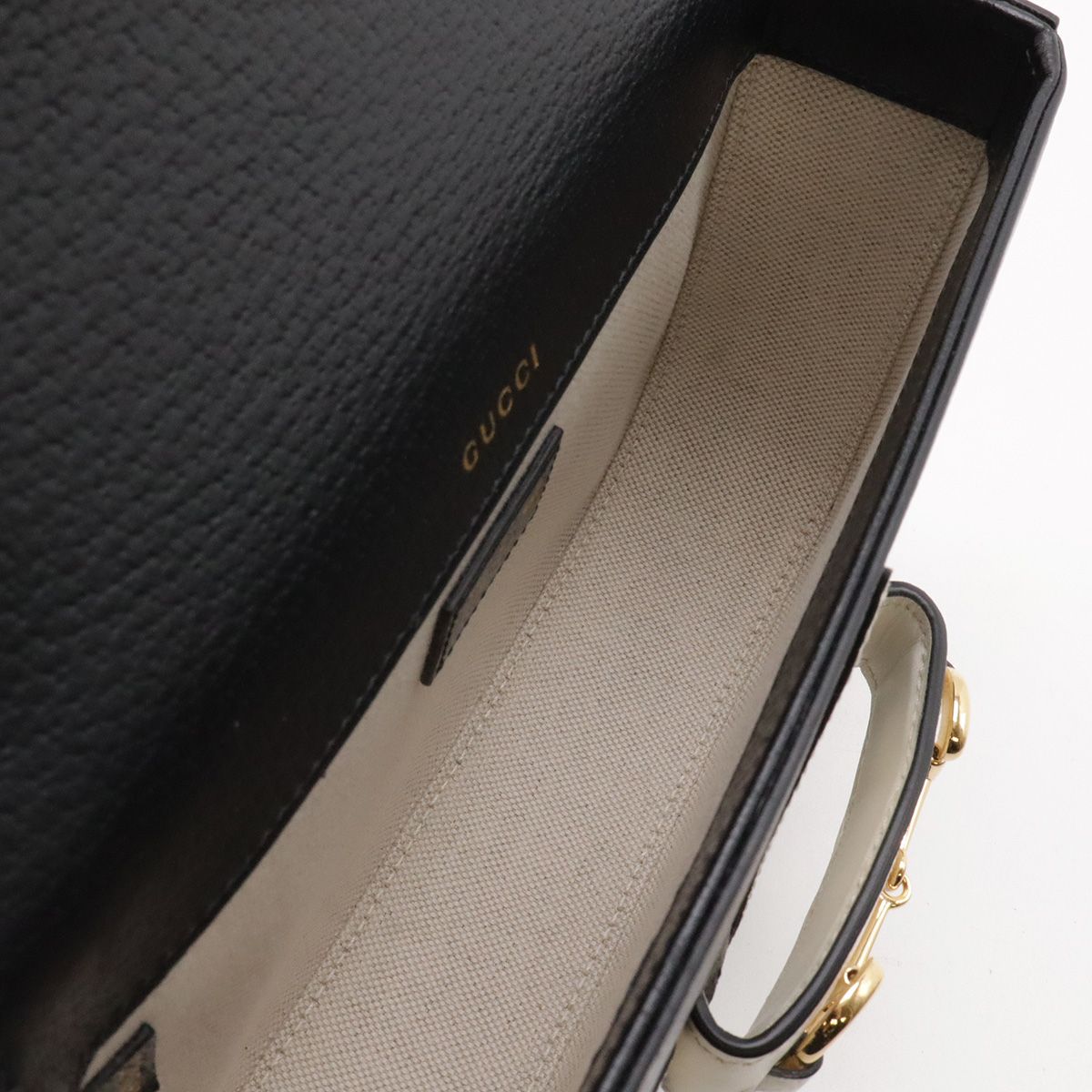 Gucci Adidas Collaboration Horsebit Mini Shoulder Bag 2-Way Clutch Leather — view 6