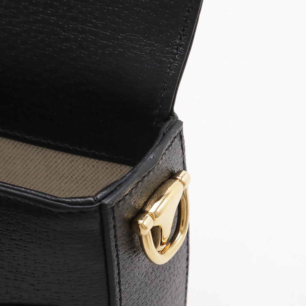 Gucci Adidas Collaboration Horsebit Mini Shoulder Bag 2-Way Clutch Leather — view 8