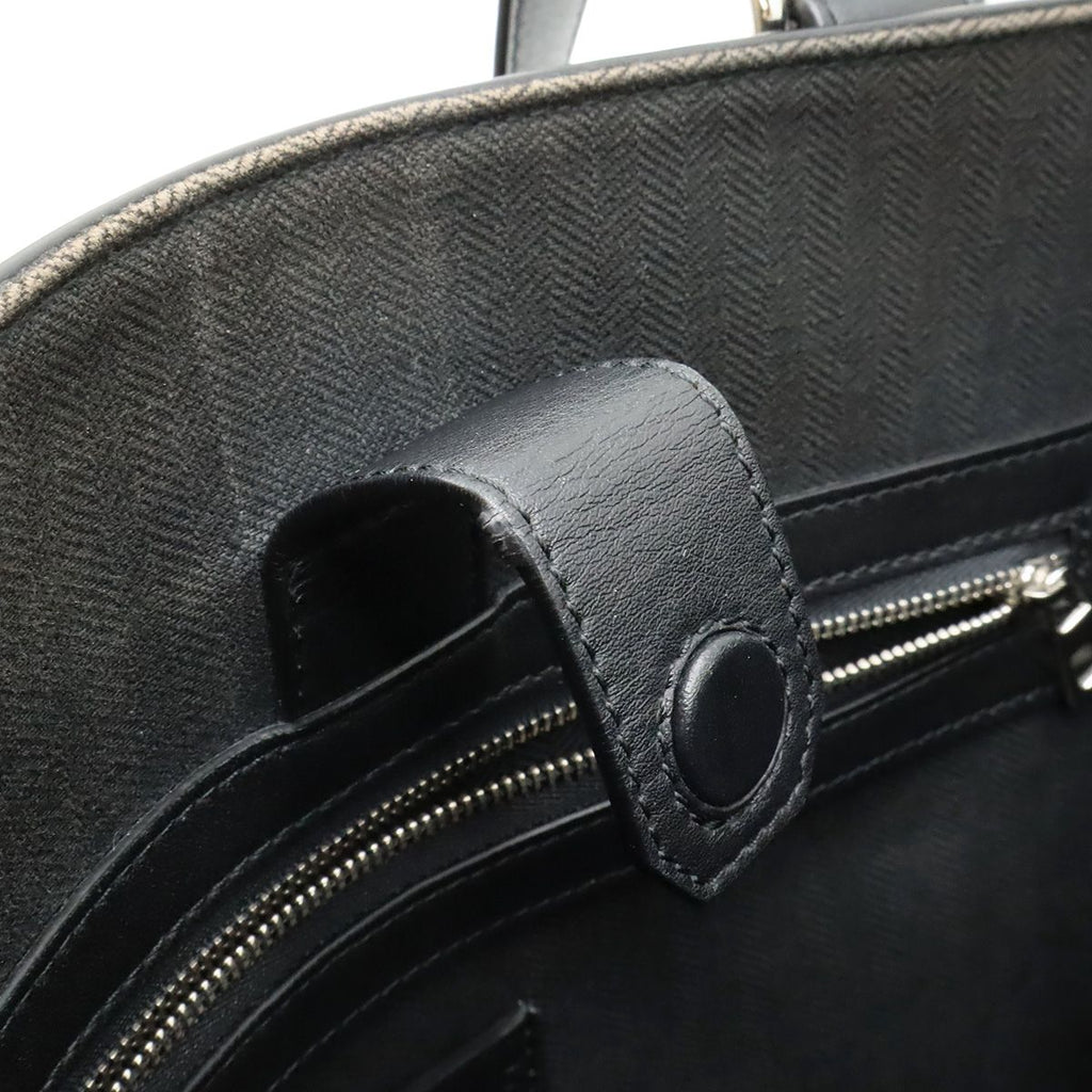 Loewe Anagram Buckle Horizontal Tote Shoulder Bag Leather Black Silver — view 7