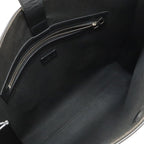 Loewe Anagram Buckle Horizontal Tote Shoulder Bag Leather Black Silver — view 6