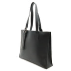 Loewe Anagram Buckle Horizontal Tote Shoulder Bag Leather Black Silver — view 2