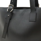 Loewe Anagram Buckle Horizontal Tote Shoulder Bag Leather Black Silver — view 9