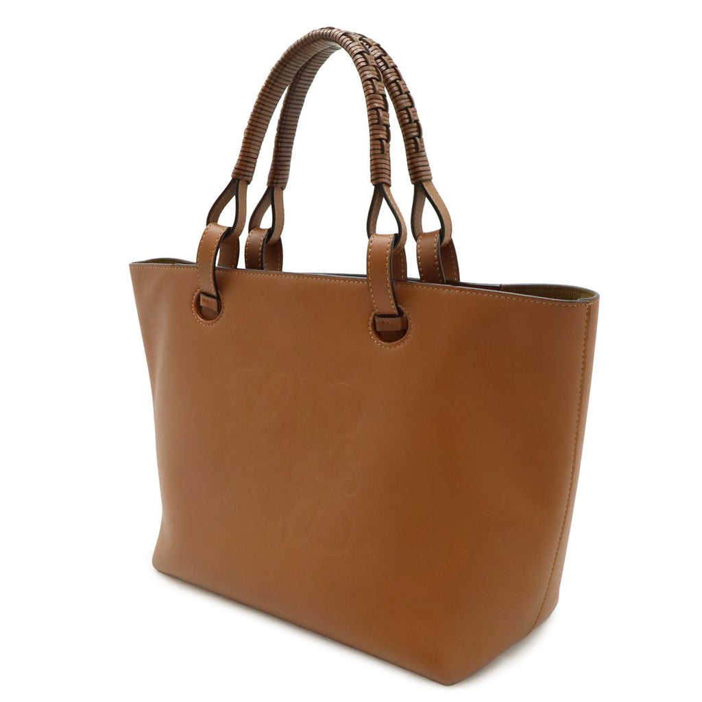 Loewe Anagram Tote Small 2-Way Shoulder Bag Leather Brown — view 9