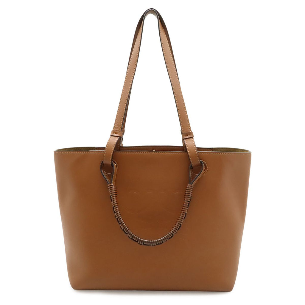 Loewe Anagram Tote Small 2-Way Shoulder Bag Leather Brown