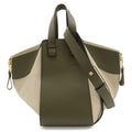 Loewe Hammock Small Shoulder Bag 6way Bicolor Leather Khaki Beige Gold
