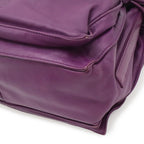 Loewe Flamenco 30 Anagram Shoulder Bag 2-Way Fringe Tassel Nappa Leather Purple — view 3