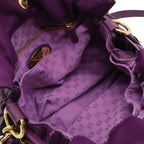 Loewe Flamenco 30 Anagram Shoulder Bag 2-Way Fringe Tassel Nappa Leather Purple — view 6