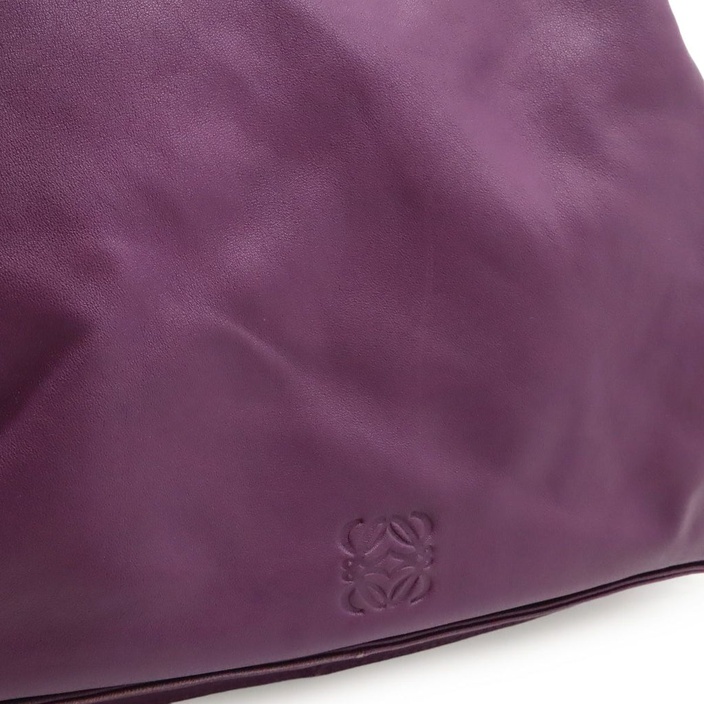 Loewe Flamenco 30 Anagram Shoulder Bag 2-Way Fringe Tassel Nappa Leather Purple — view 9