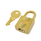 Hermes Cadena Padlock Key with Key Gold Plated