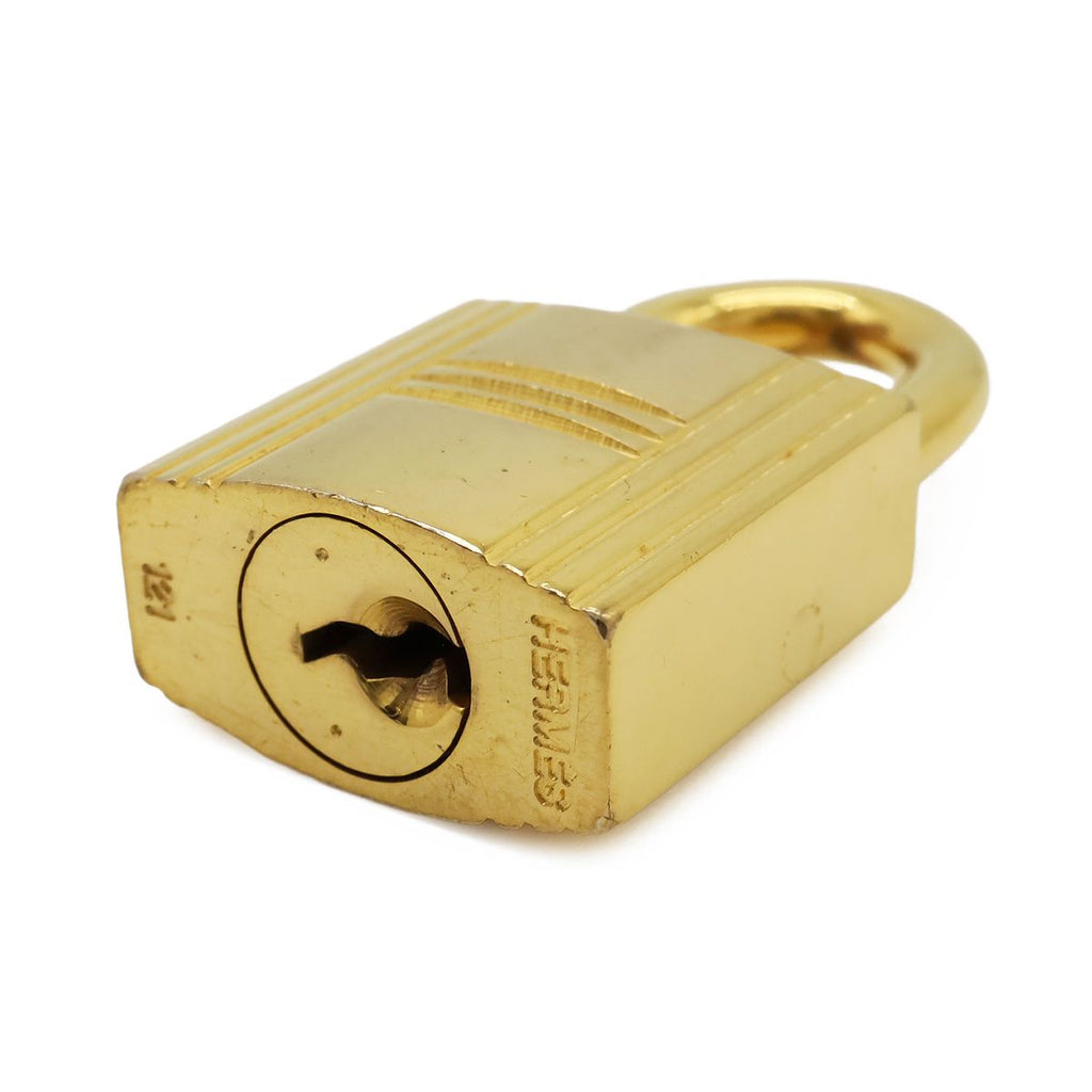 Hermes Cadena Padlock Key with Key Gold Plated — view 4