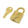 Hermes Cadena Padlock Key with Key Gold Plated