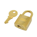 Hermes Cadena Padlock Key with Key Gold Plated