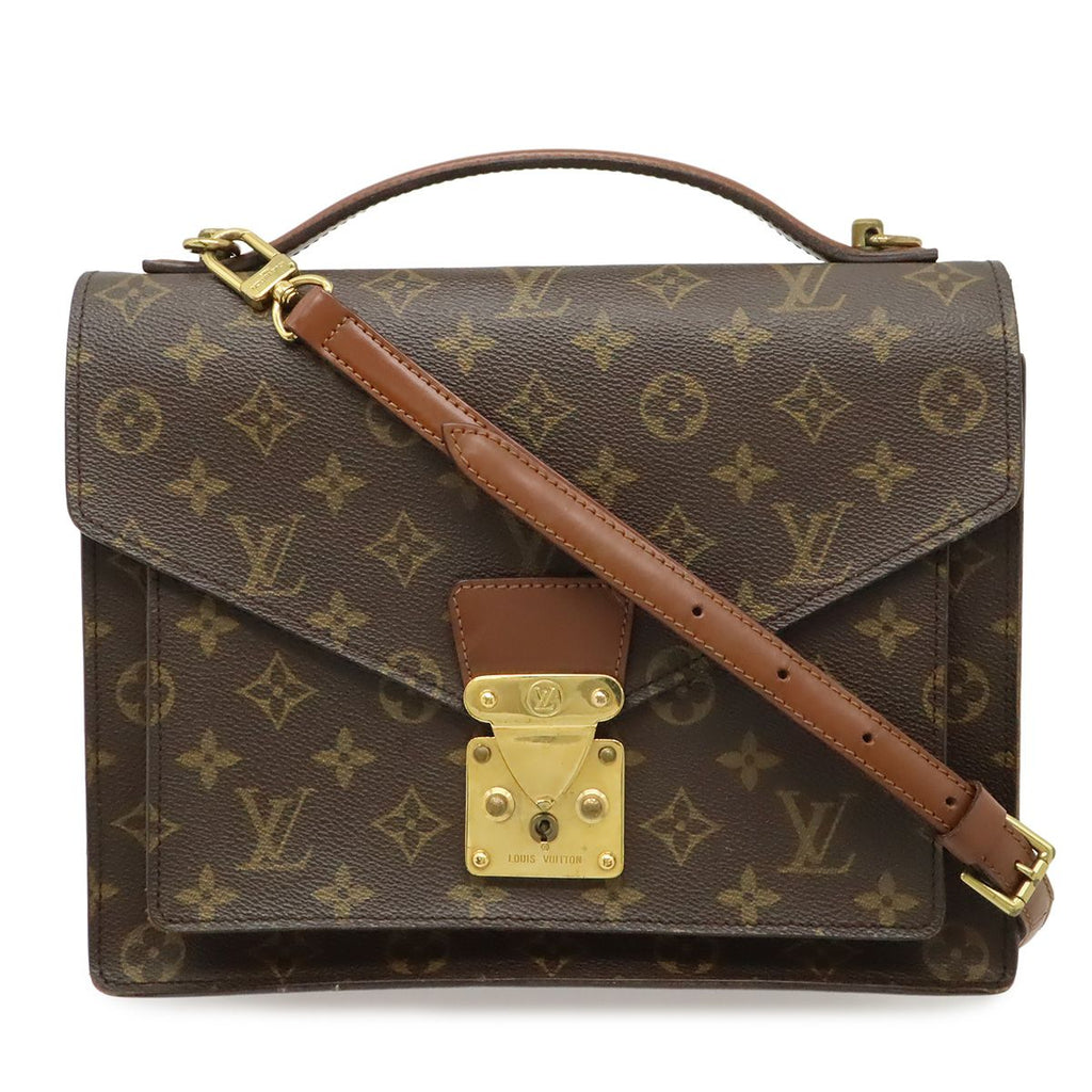 Louis Vuitton Monogram Monceau 28 Second Business 2-Way Shoulder Bag Crossbody
