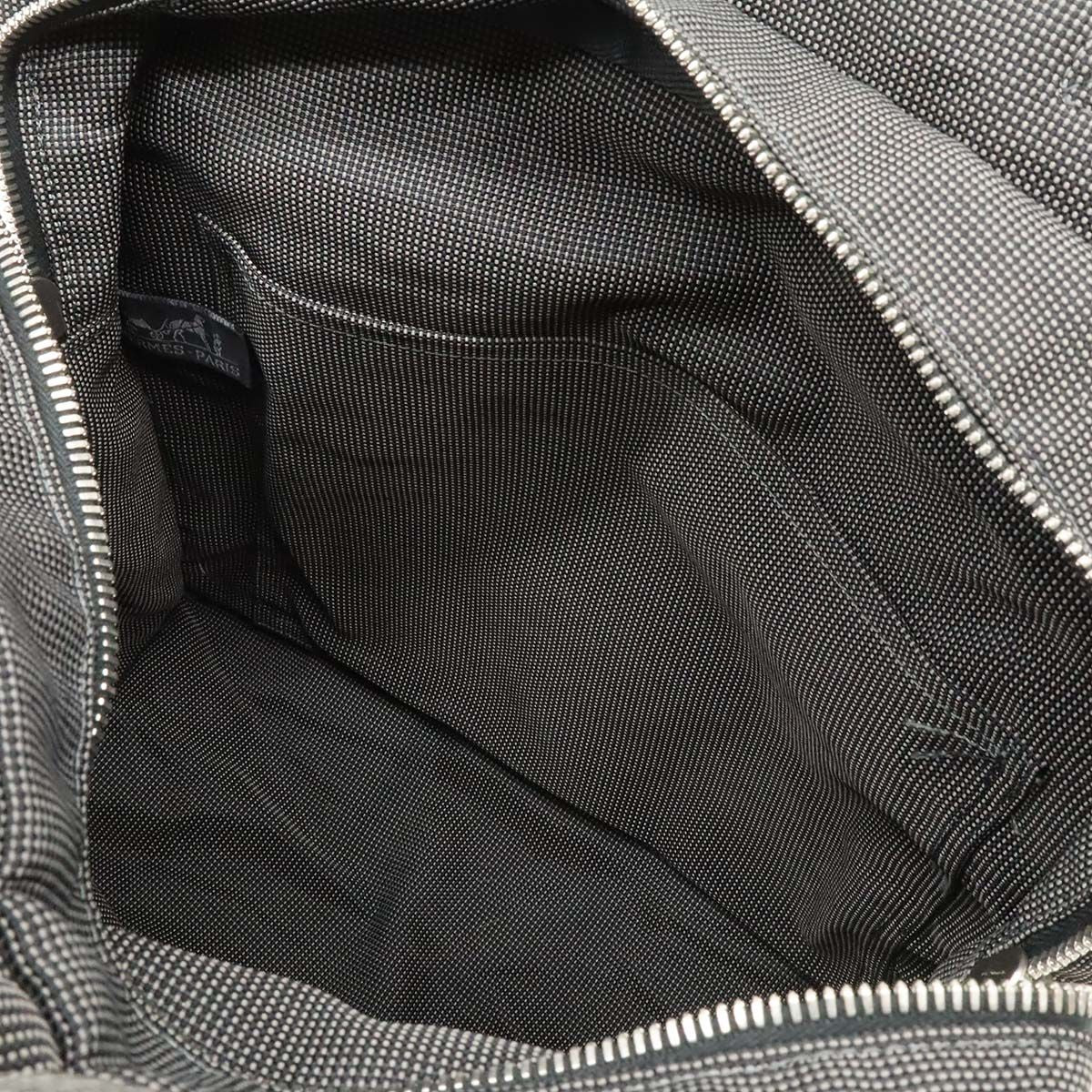 Hermes Her Line Sac a Dos MM Backpack Shoulder Bag Canvas Gray — view 8