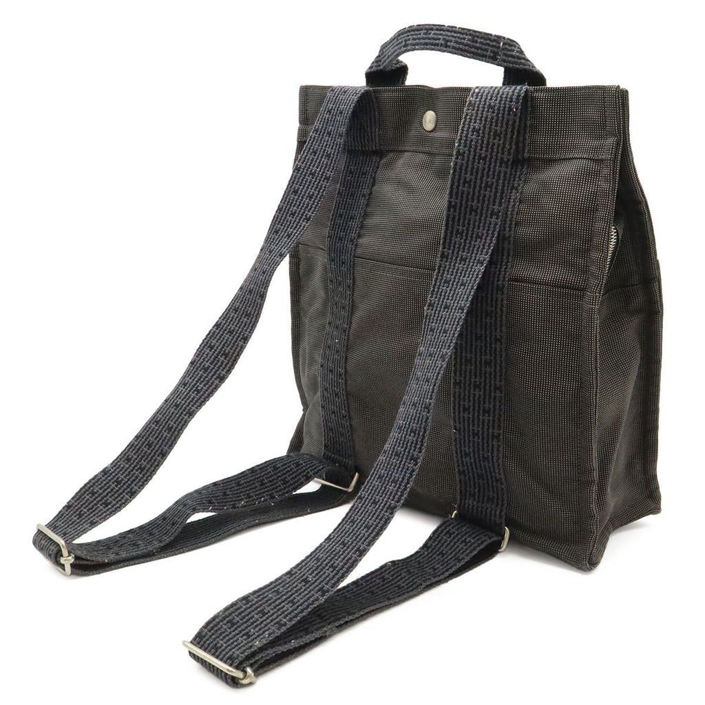 Hermes Her Line Sac a Dos MM Backpack Shoulder Bag Canvas Gray — view 2