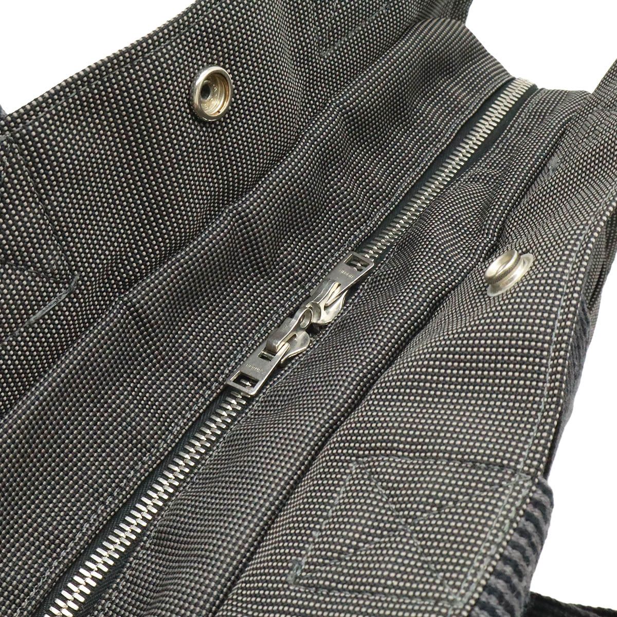 Hermes Her Line Sac a Dos MM Backpack Shoulder Bag Canvas Gray — view 7