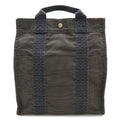Hermes Her Line Sac a Dos MM Backpack Shoulder Bag Canvas Gray