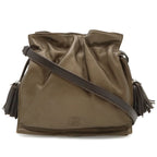 Loewe Flamenco 22 Shoulder Bag Pochette Crossbody 2-Way Drawstring Fringe