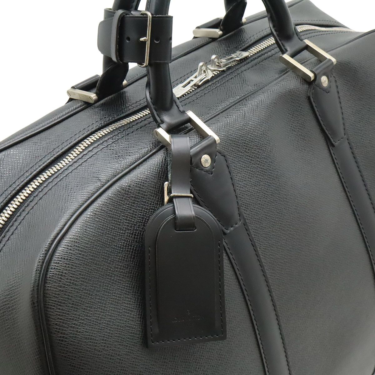 Louis Vuitton Taiga Kendal PM Boston Bag Purse 2-Way Ardoise Black — view 8