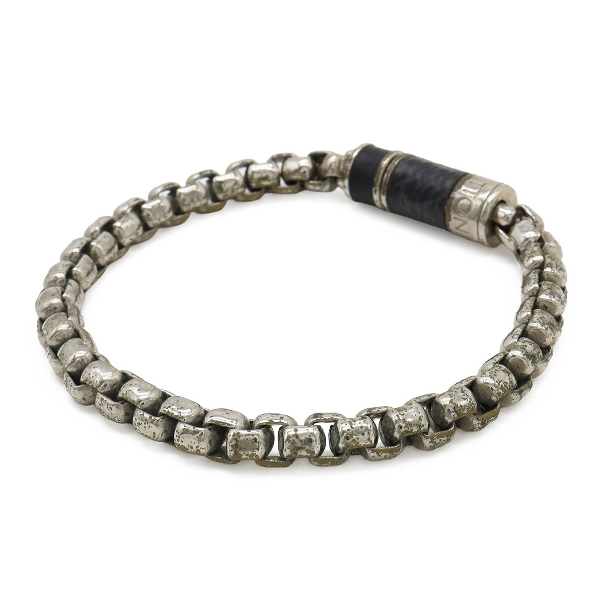 Louis Vuitton Bracelet Chain Monogram Eclipse M Silver — view 2