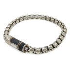 Louis Vuitton Bracelet Chain Monogram Eclipse M Silver