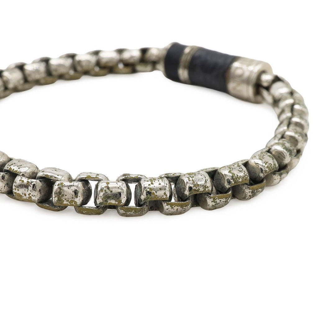 Louis Vuitton Bracelet Chain Monogram Eclipse M Silver — view 5