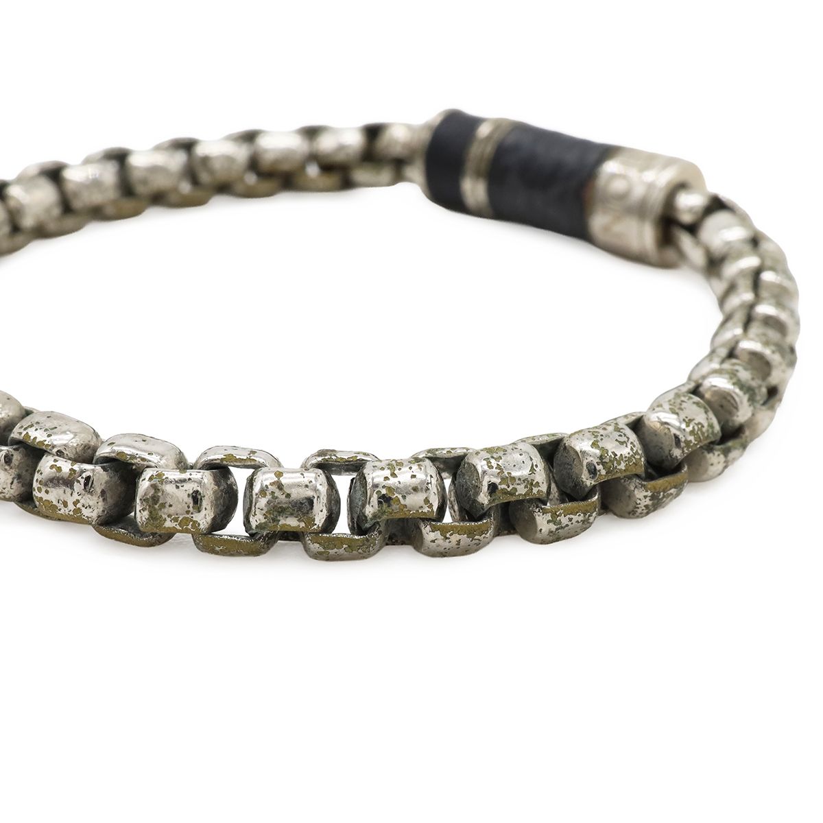Louis Vuitton Bracelet Chain Monogram Eclipse M Silver — view 5