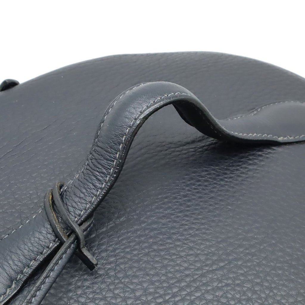 Hermes Intercity Vanity Handbag Taurillon Clemence Leather Black Silver — view 4