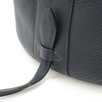 Hermes Intercity Vanity Handbag Taurillon Clemence Leather Black Silver — view 5