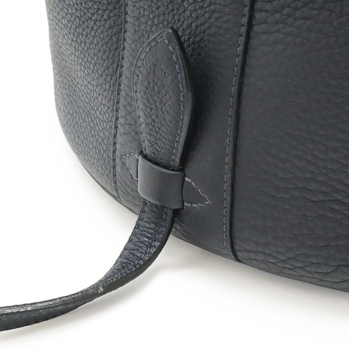 Hermes Intercity Vanity Handbag Taurillon Clemence Leather Black Silver — view 5