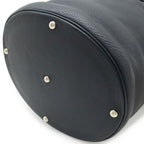 Hermes Intercity Vanity Handbag Taurillon Clemence Leather Black Silver — view 3
