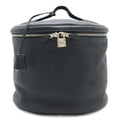 Hermes Intercity Vanity Handbag Taurillon Clemence Leather Black Silver