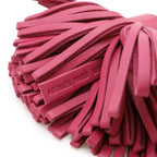 Hermes Carmen Key Ring Key Holder Fringe Tassel Charm Any Milo Leather Pink — view 5
