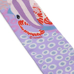 Hermes Twill Scarf Bag Under the Waves Silk 100% Purple Pink — view 5