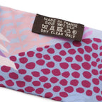 Hermes Twill Scarf Bag Under the Waves Silk 100% Purple Pink — view 6