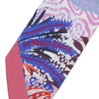Hermes Twill Scarf Bag Under the Waves Silk 100% Purple Pink — view 3