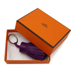 Hermes Carmen Key Ring Key Holder Fringe Tassel Charm Any Milo Leather Purple — view 6