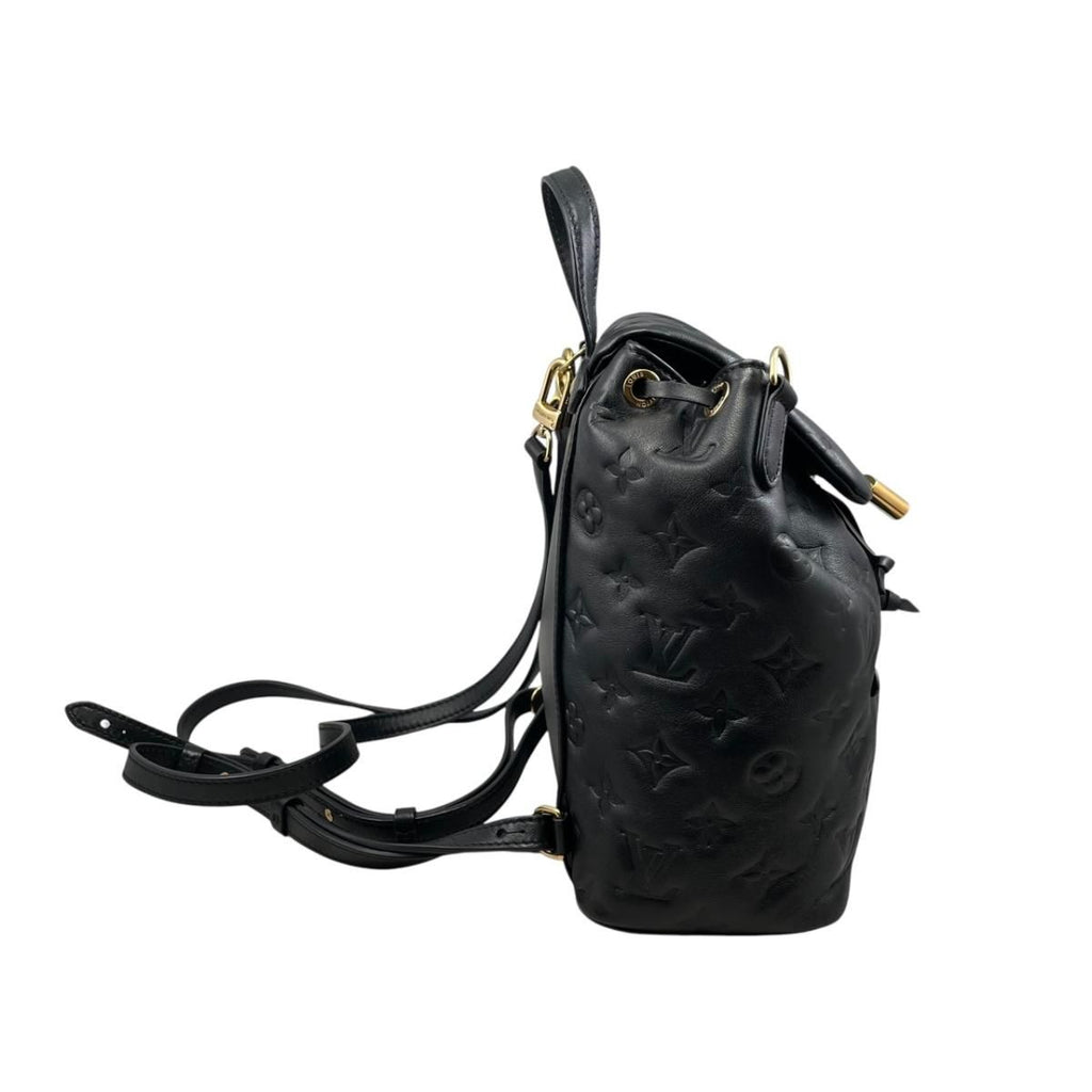 Louis Vuitton Backpack Coussin PM Monogram Lambskin Noir Black — view 3