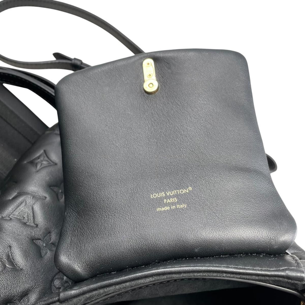 Louis Vuitton Backpack Coussin PM Monogram Lambskin Noir Black — view 8