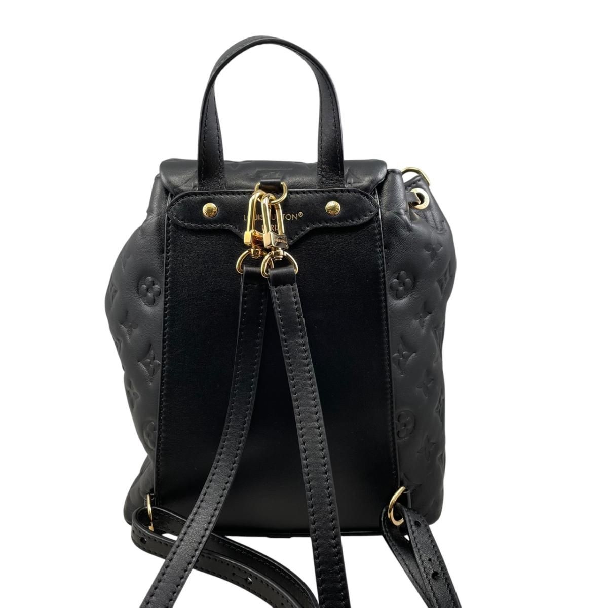 Louis Vuitton Backpack Coussin PM Monogram Lambskin Noir Black — view 2
