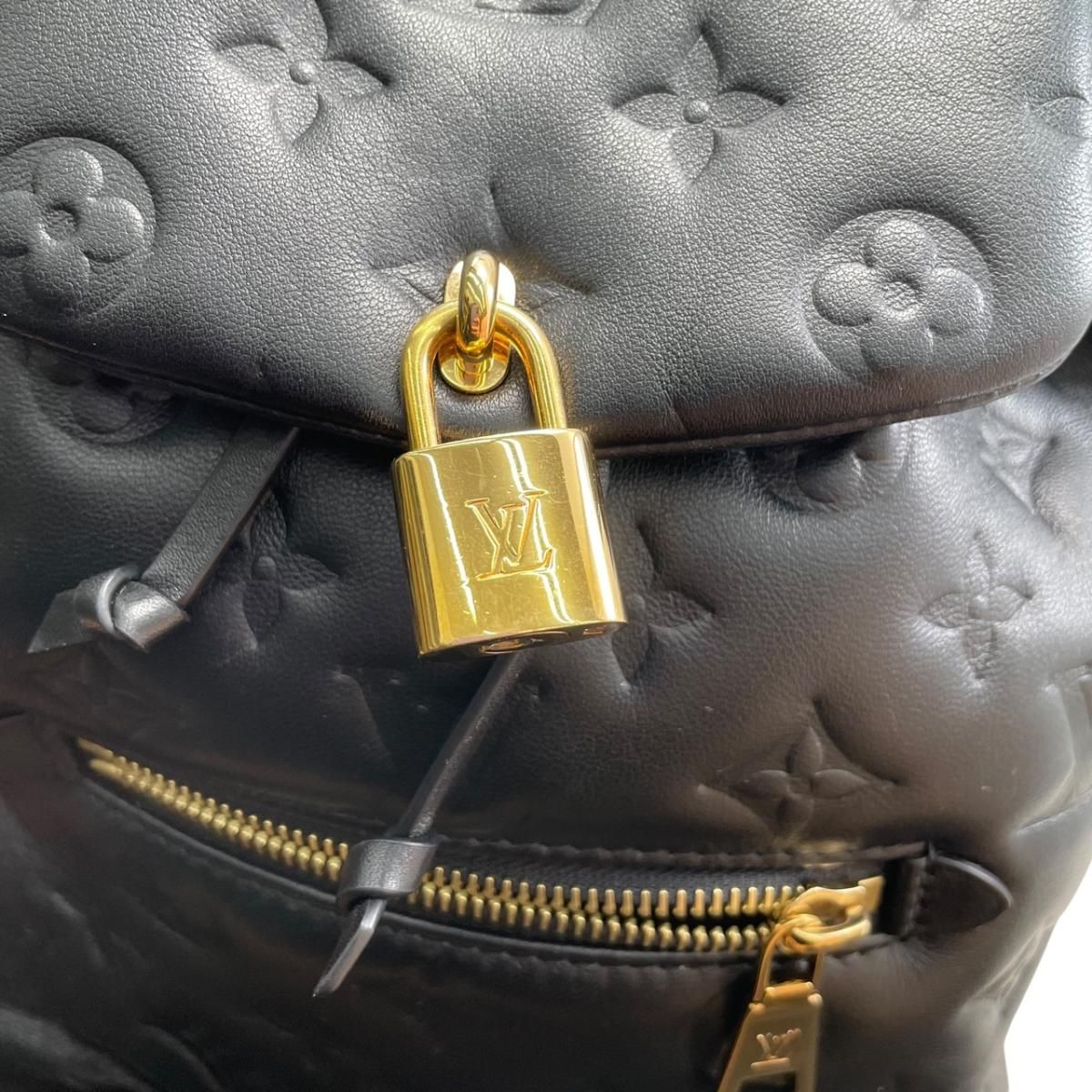 Louis Vuitton Backpack Coussin PM Monogram Lambskin Noir Black — view 7
