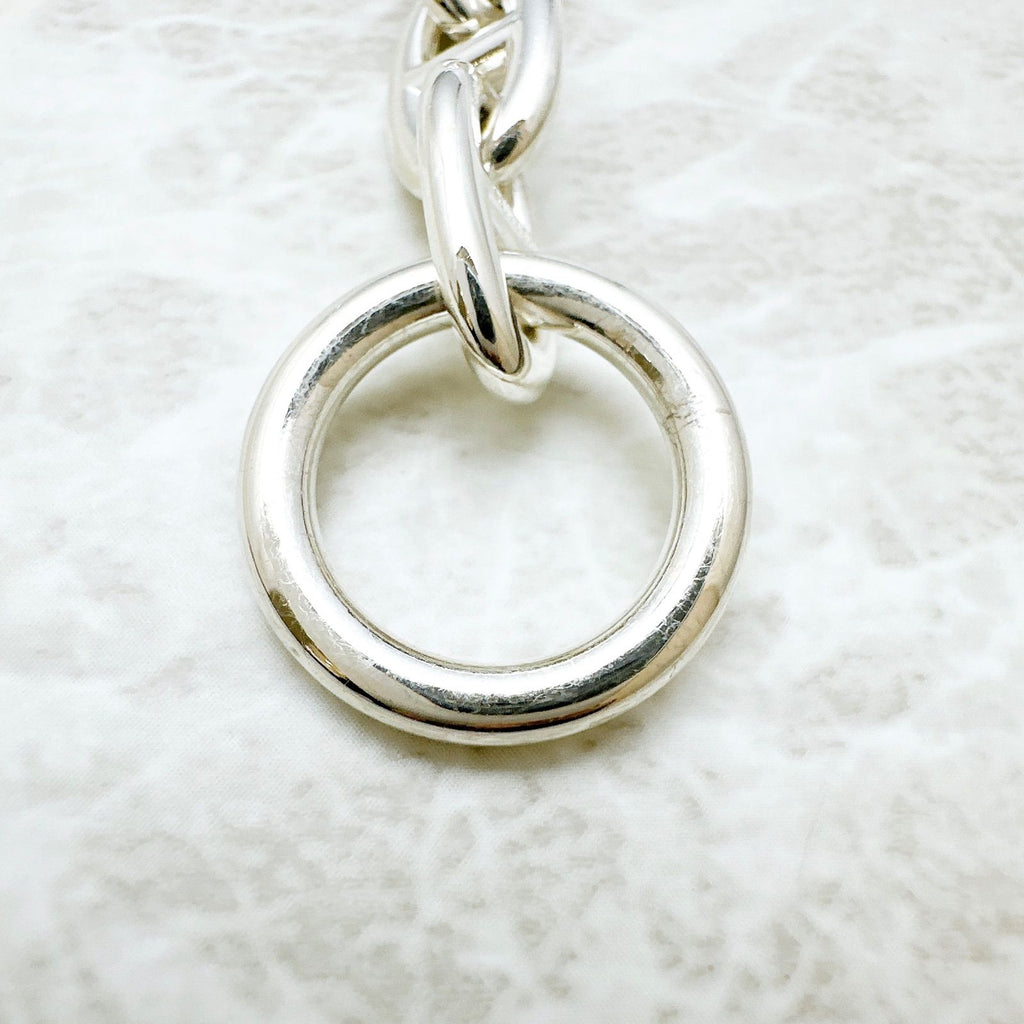 Hermes Chaine D'ancre MM Silver Bracelet 18 cm — view 5