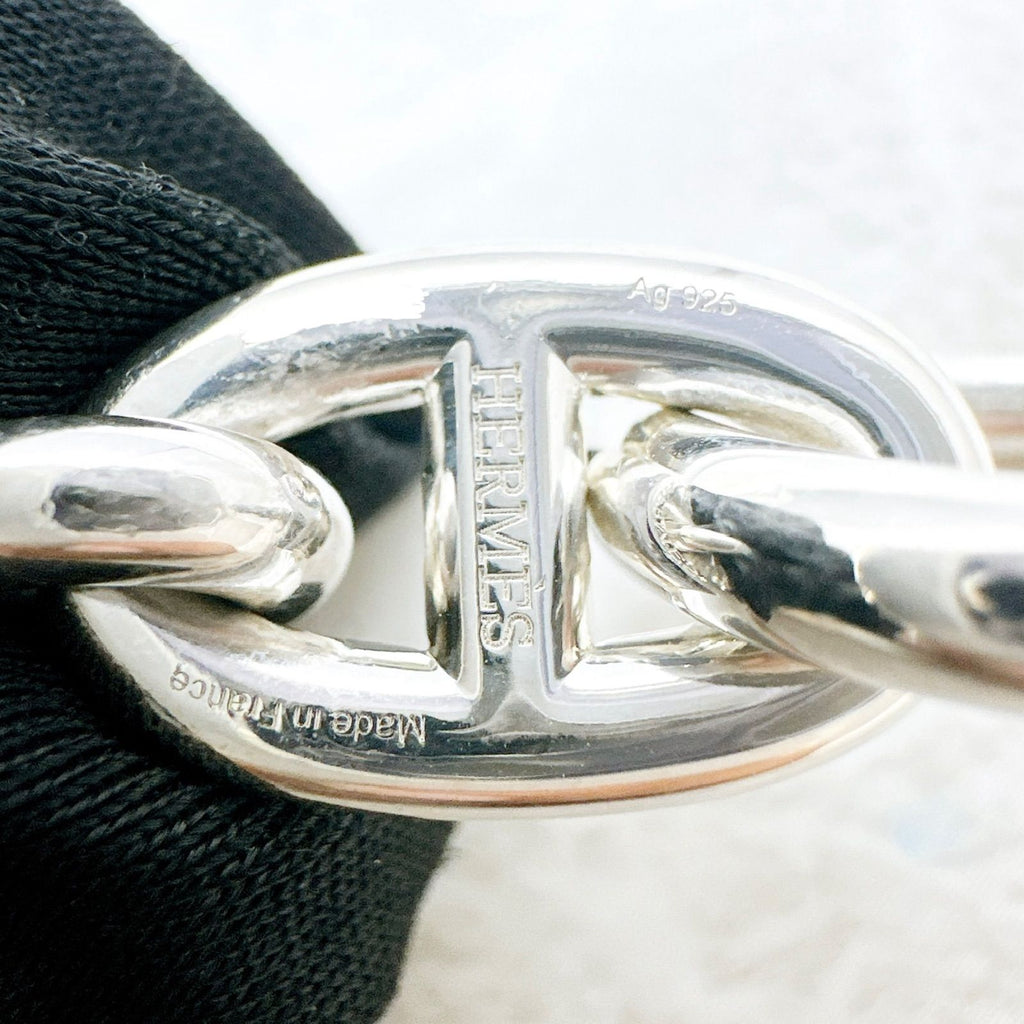 Hermes Chaine D'ancre MM Silver Bracelet 18 cm — view 6